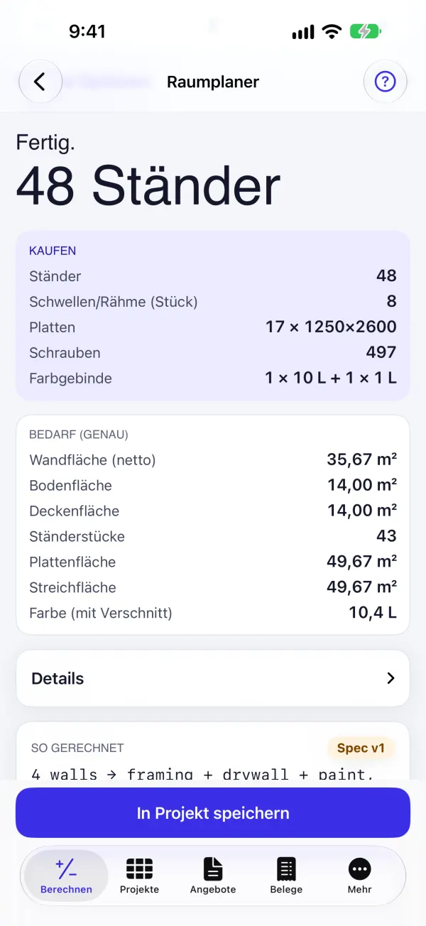 Ein ganzer Raum auf einmal