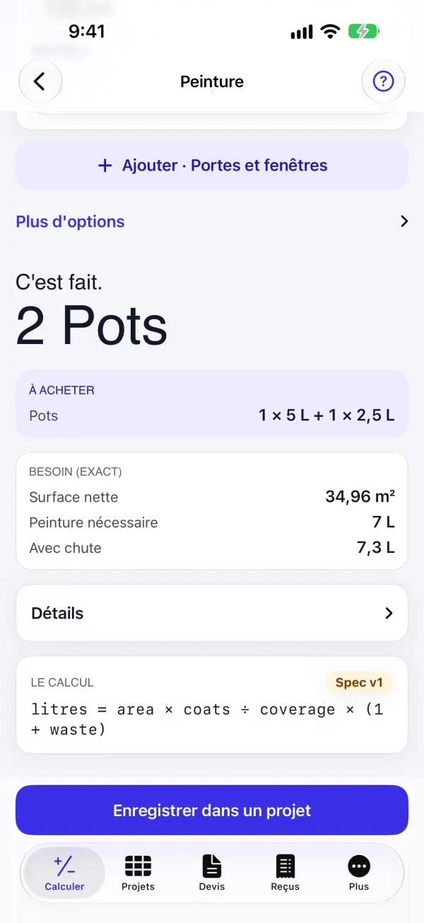 La peinture en pots entiers